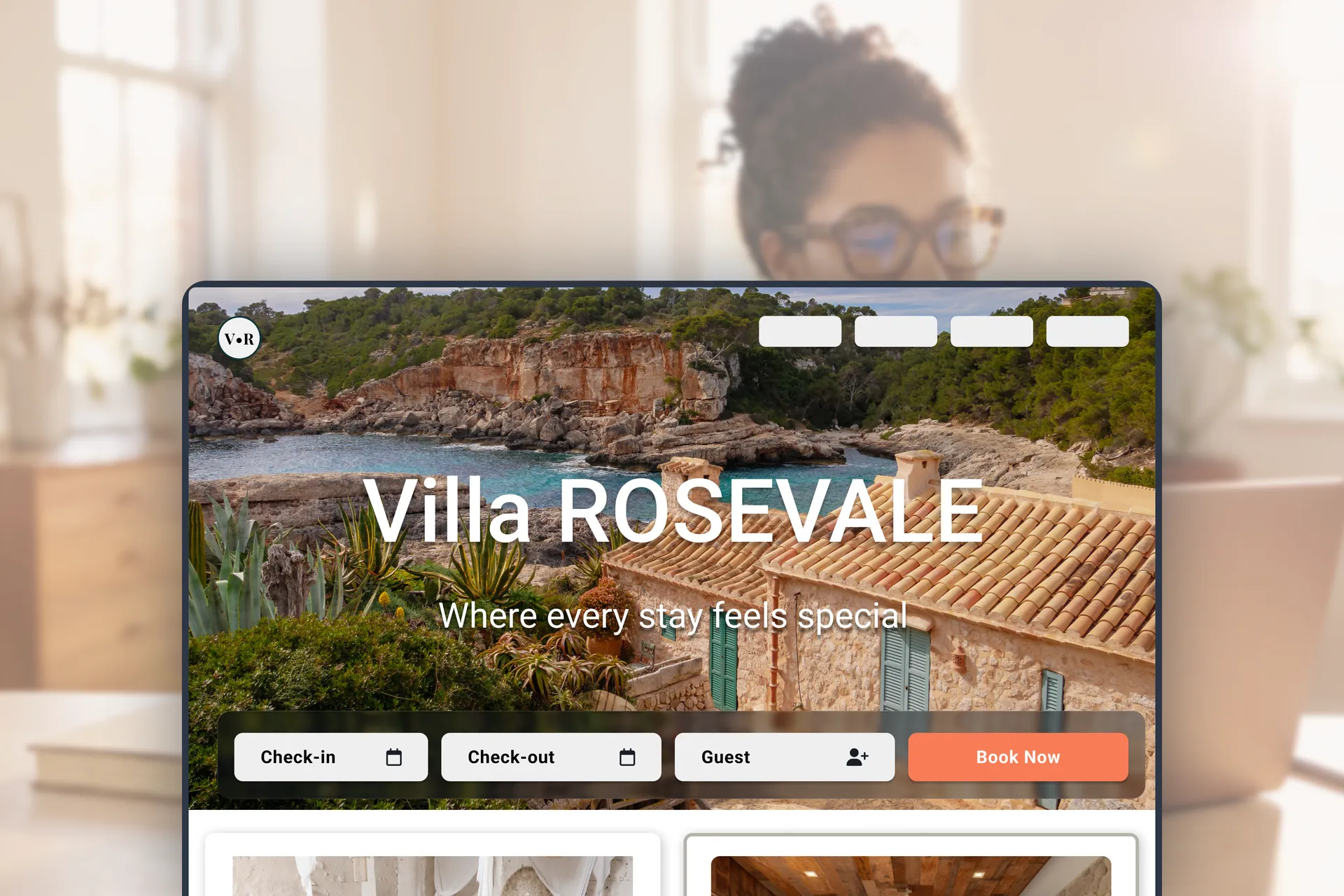A property website built in Sirvoy, running on its own custom domain
