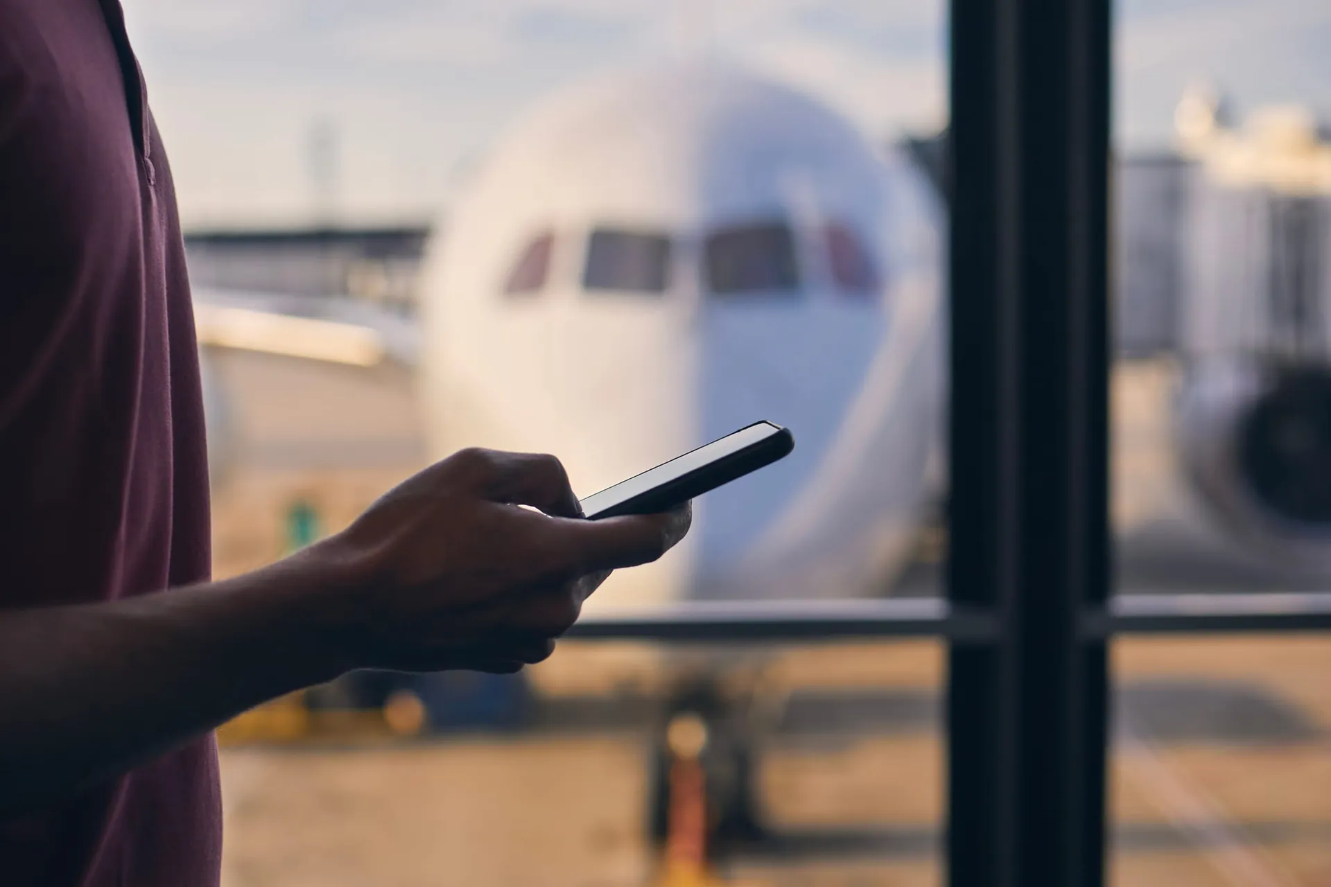 Traveler researching destinations on a phone