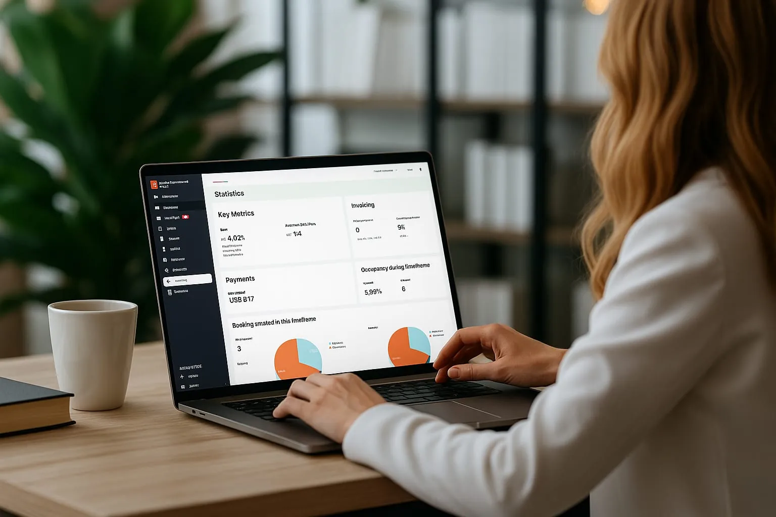 Statistics dashboard in Sirvoy