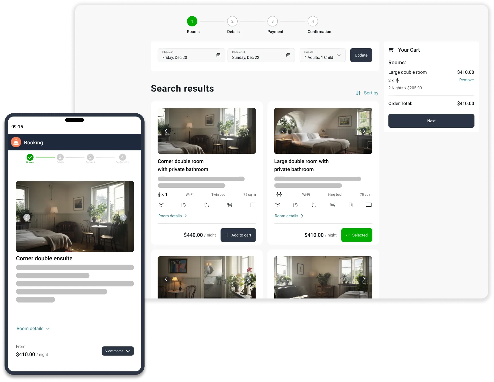 Sirvoy booking engine rates editor