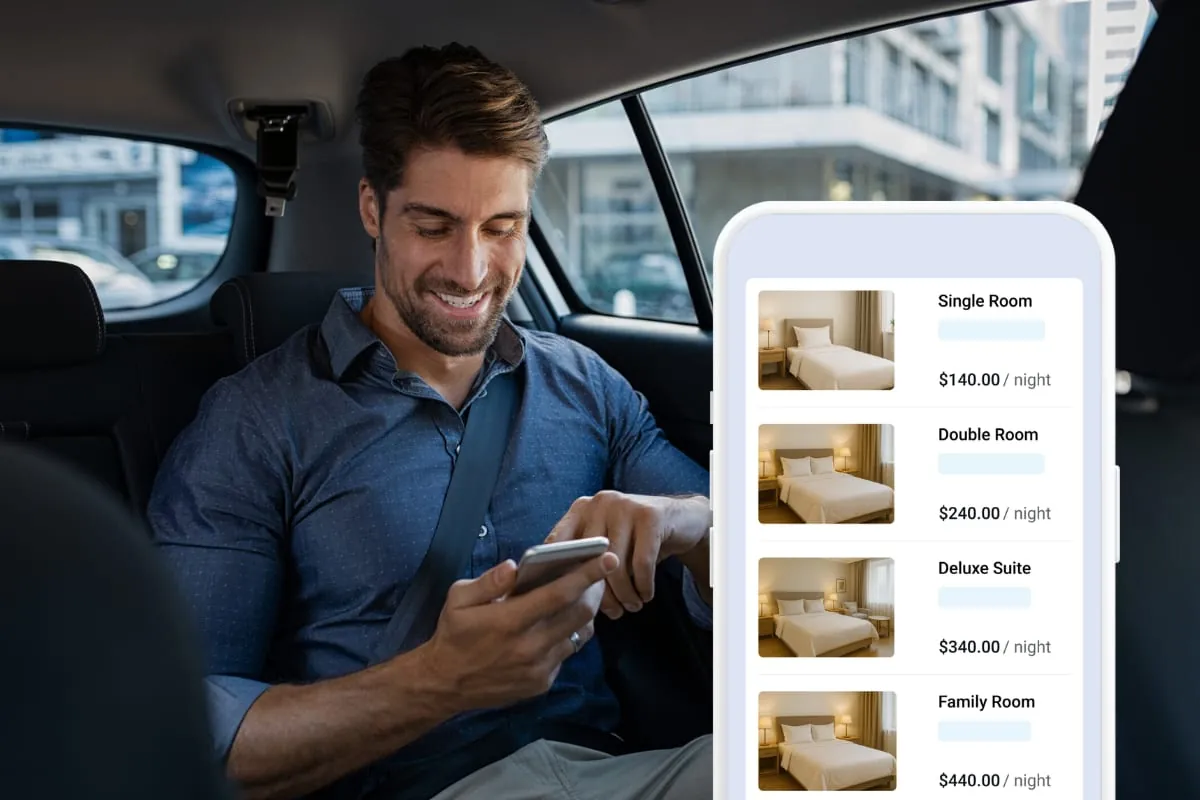 Room and rate configuration screen