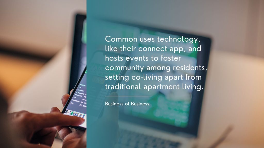 Use apps to foster community in co-living