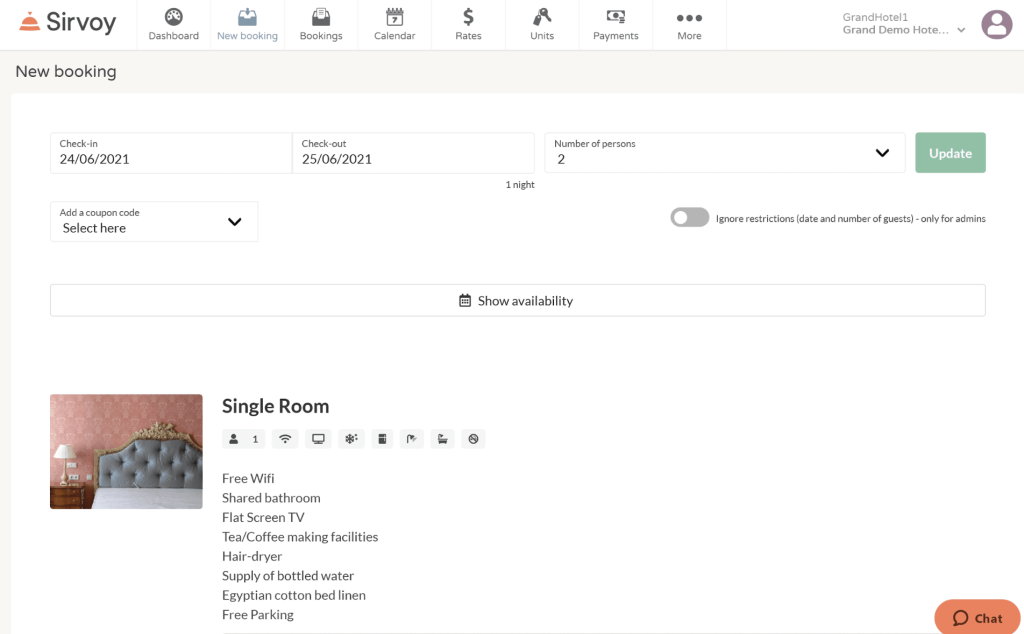 På innsiden av Sirvoys Hospitality Management System